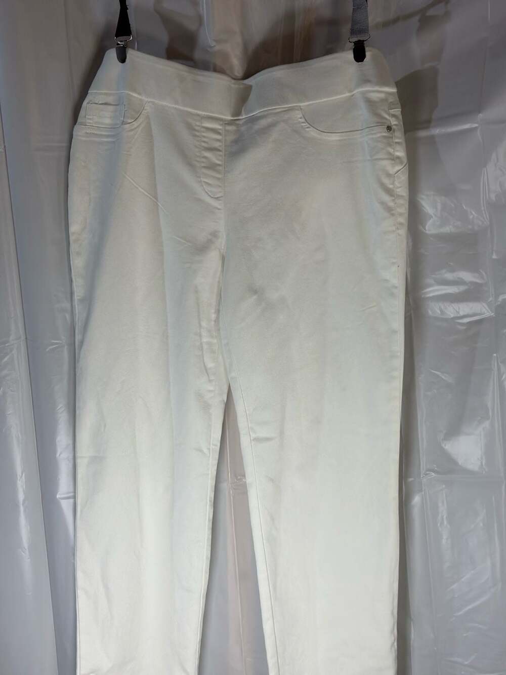 Style & Co. Women's White Slim Leg Comfort Waistband Pants - Picture 2 of 4